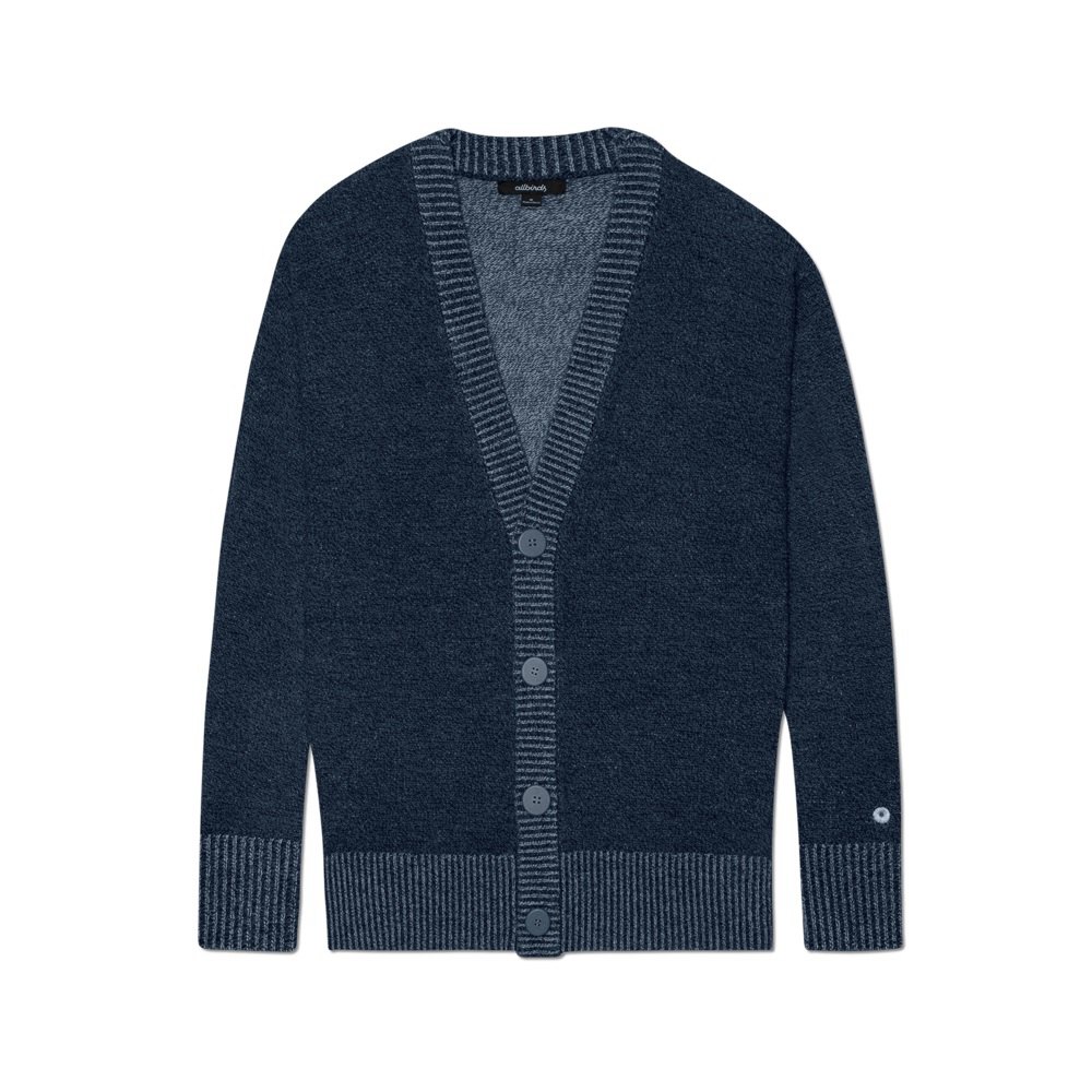 Allbirds Men\'s Sweaters Navy - Wool Cardi - 86459TWXB